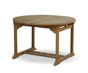 Brompton Teak Extending Garden Table Set with 6 Ashdown Folding Armchairs