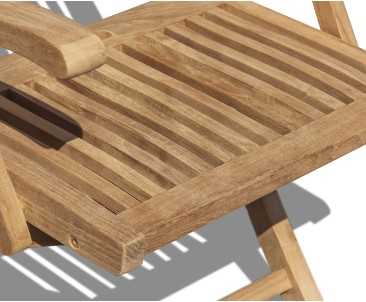 Brompton Teak Folding Armchair