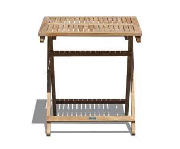 Rimini Teak Square Folding Garden Table