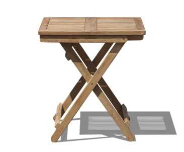 Rimini Teak Square Folding Garden Table
