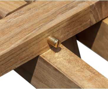 Rimini Teak Square Folding Garden Table