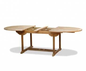 Brompton Garden Extending Table and 8 Folding Chairs Set