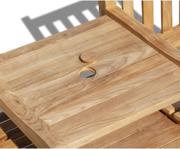 Windsor Vista Teak Garden Companion Seat | Tete a Tete Bench