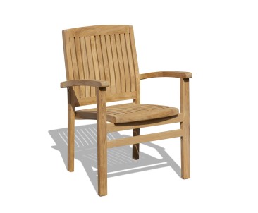 Sandringham 4 Seater Garden Table and Stackable Chairs Set