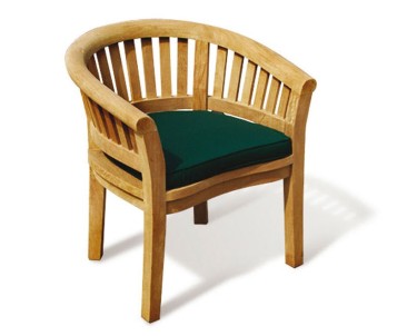 Modern Teak Banana Bench, Table and Chairs Set