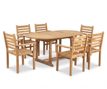 Yale 6 Seat Teak Dining Set