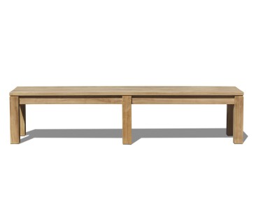Chichester Teak Backless Bench 2m | School Gym Bench