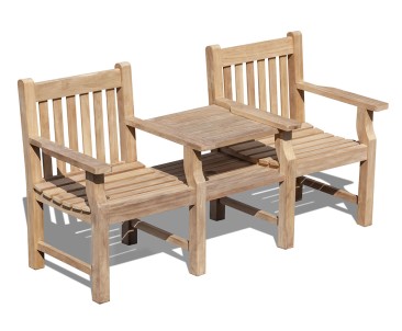 Taverners Vista Teak Garden Companion Seat