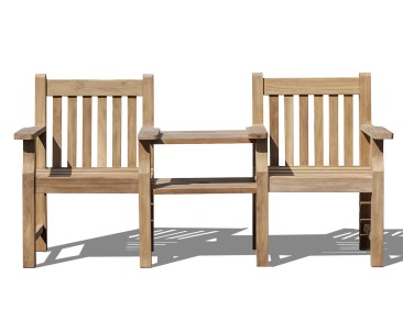 Taverners Vista Teak Garden Companion Seat