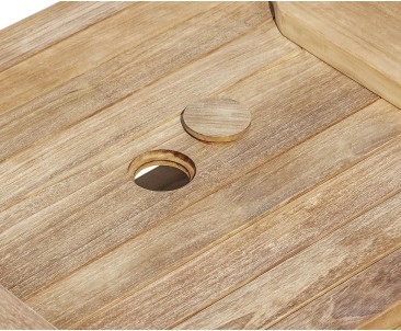 Taverners Vista Teak Garden Companion Seat