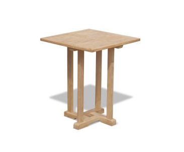 Canfield Square 60cm Table with 2 Bali Stacking Chairs Set