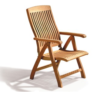 Bali Teak Outdoor Recliner Chair