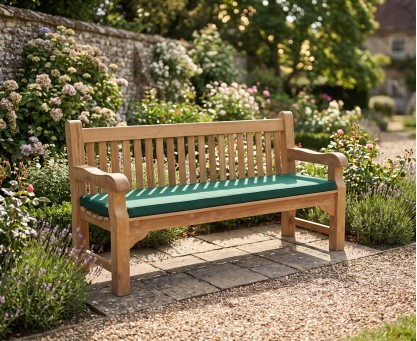 Balmoral Park Bench - 6ft Teak Street Bench - 1.8m