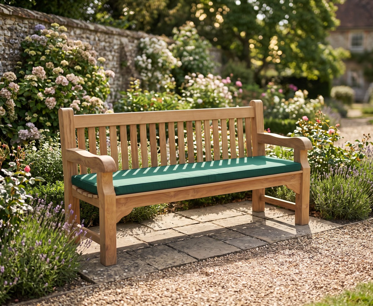 Balmoral Park Bench 6ft Teak Street Bench - 1.8m