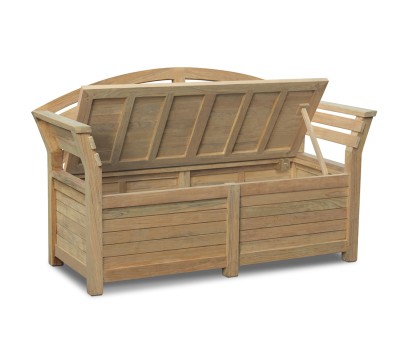 Salisbury Garden Storage Bench with arms – 1.65m