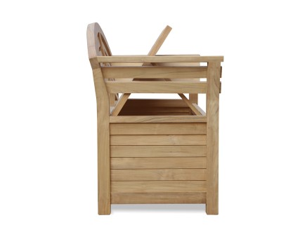 Salisbury Garden Storage Bench with arms – 1.65m