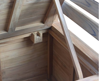 Salisbury Garden Storage Bench with arms – 1.65m