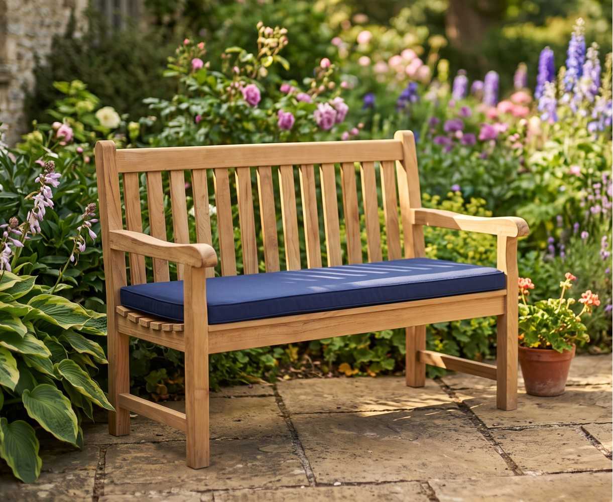 Windsor Teak 4ft Garden Bench | Small Outdoor Bench