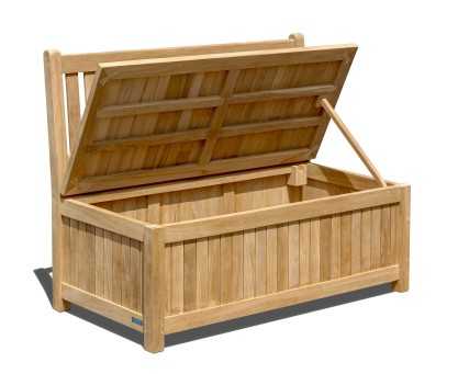 1.2m Teak Windsor Storage Bench