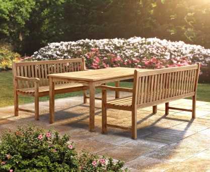 Sandringham Benches and Table Set.