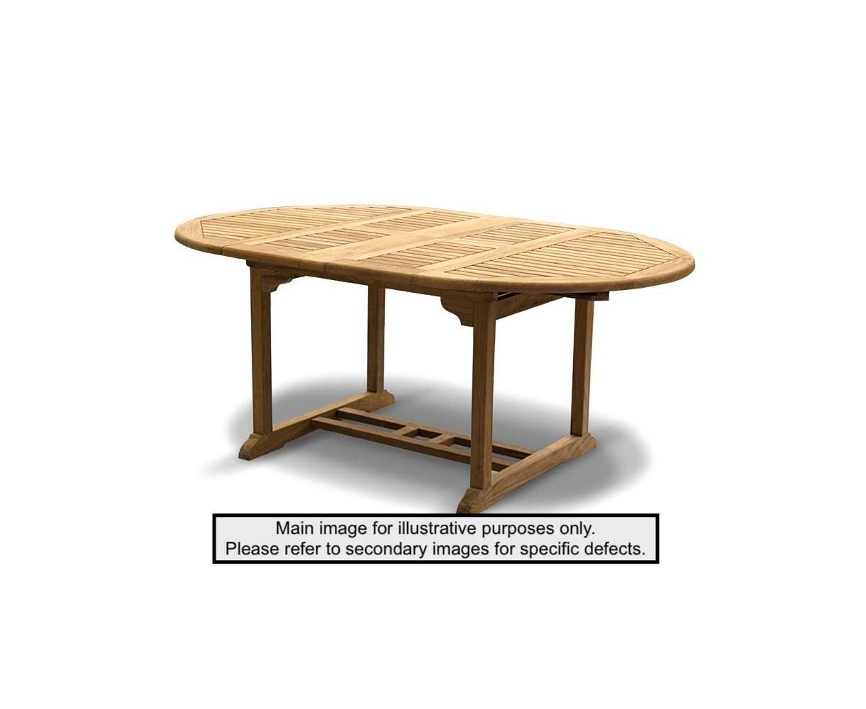 Brompton Oval 1.2 - 1.8m Extending Garden Table - Used: Good