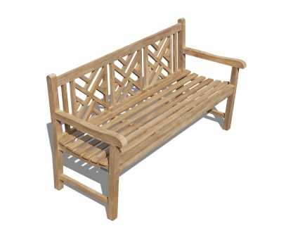 Princeton Teak 5ft Garden Bench | Lattice Garden Bench