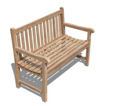 Windsor Teak 4ft Garden Bench | Small Outdoor Bench