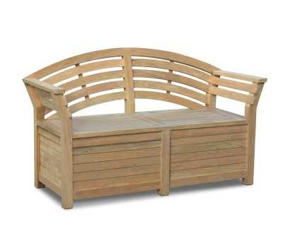 Salisbury Garden Storage Bench with arms – 1.65m