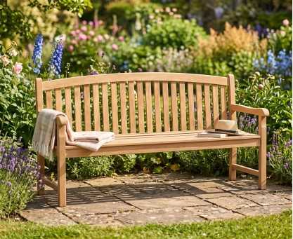 Clivedon Teak 4 Seater Garden Bench