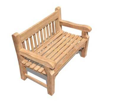 Banchory Classic Teak Bench - 1.2m