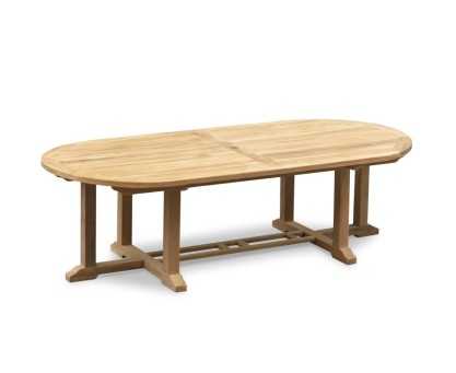 Hilgrove Large Teak Oval Dining Table New - 2.6m
