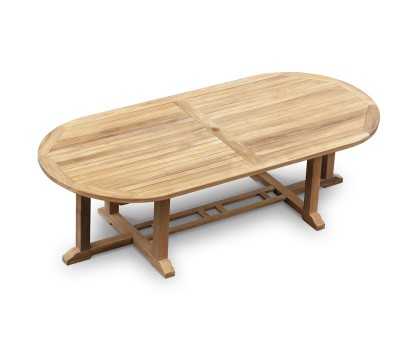 Hilgrove Large Teak Oval Dining Table New - 2.6m