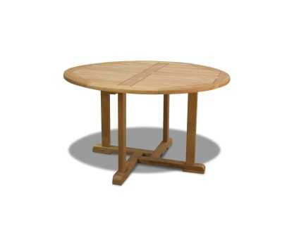 Canfield Teak Garden Table 1.3m and Backless Dining Benches Set