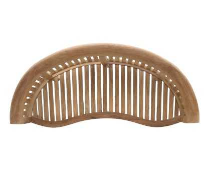 Super-Deluxe Teak Banana Bench | Peanut Bench