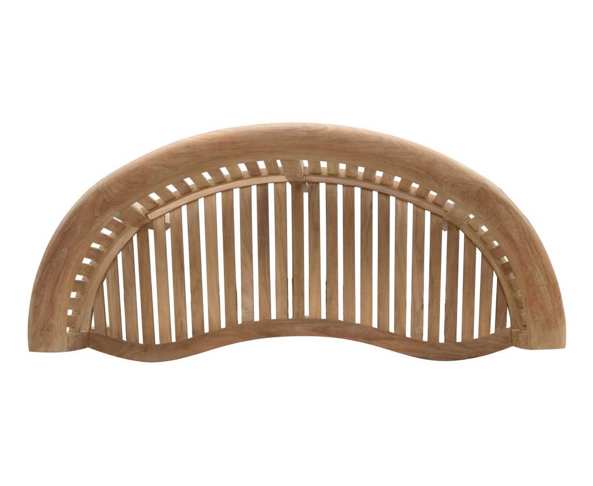 Super-Deluxe Teak Banana Bench | Peanut Bench