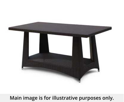 Riviera Rattan 1.6 x 0.8m Rectangular Dining Table - Used: Good