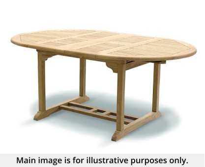 Brompton Oval 1.2 - 1.8m Extending Garden Table - Used: Good