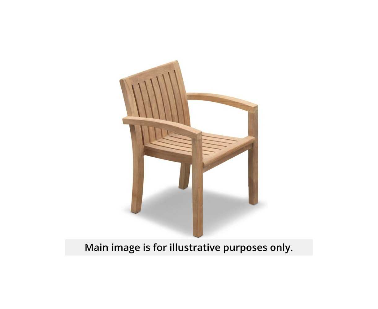 Monaco Teak Stacking Garden Chair - Used: Good