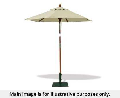 Natural 2m Hexagonal Parasol - Used: Good