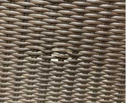 Riviera Round 1.5m Java Brown Weave Table - New: End of Line