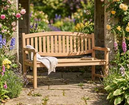 Ascot Teak 3 Seater Garden Bench
