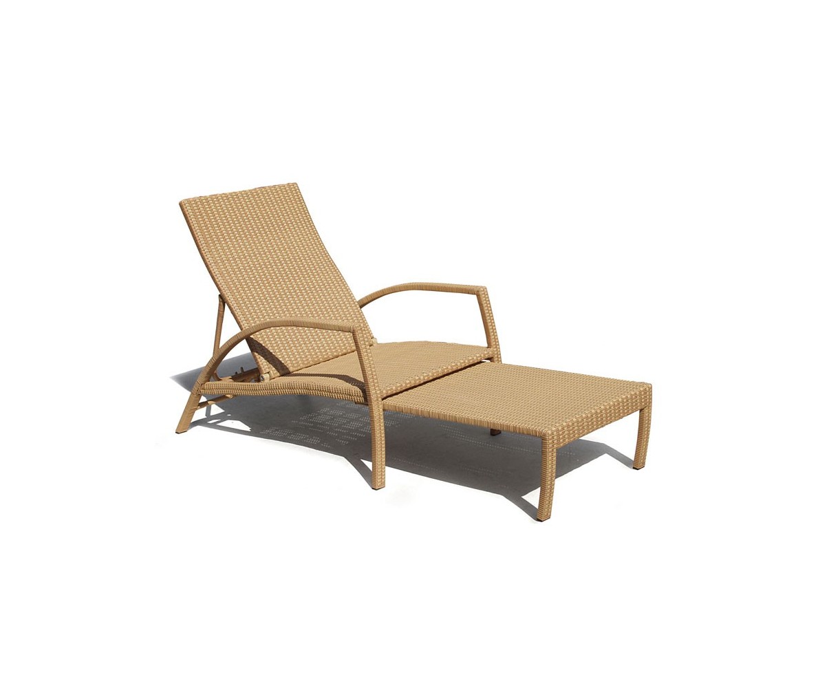 Monaco Outdoor Rattan Sun Lounger 