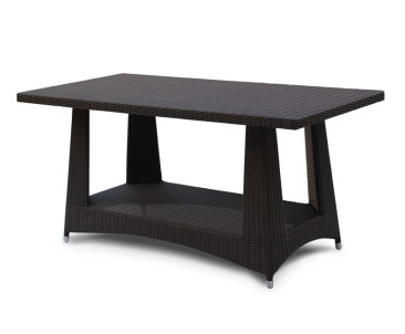 Riviera Rattan Dining Table - 1.6 x 0.8m - Synthetic Rattan