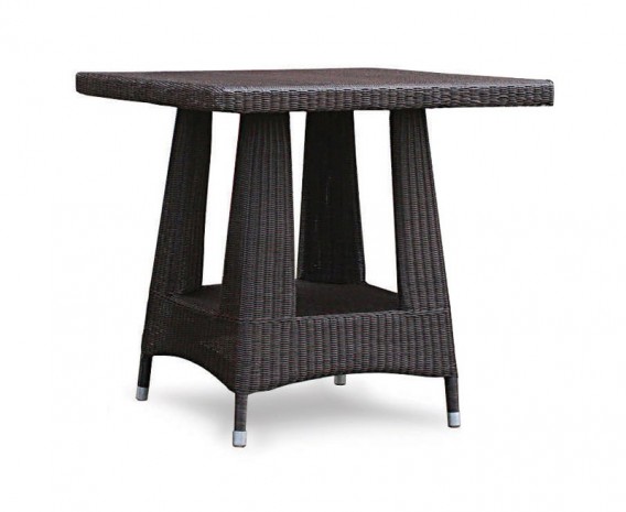 Weather Wicker Dining Table 80cm X, Riviera 2 Rattan Garden Chairs And Small Round Dining Table In Grey