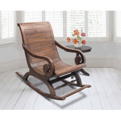 Capri Teak Rocking Plantation Chair