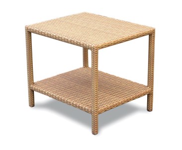 Riviera Rattan Garden Side Table - 60cm - Outdoor Coffee Tables with Storage