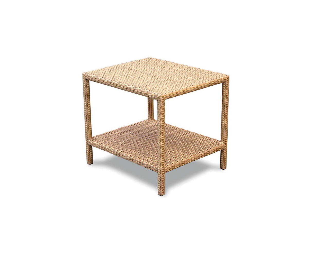 Riviera Rattan Garden Side Table - 60cm