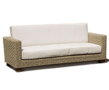 Seagrass Water Hyacinth 3 Seat Sofa - Indoor Sofa 