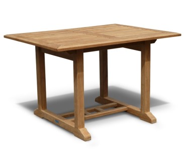Hilgrove 4ft Teak Rectangular Garden Table | Oblong Garden Table