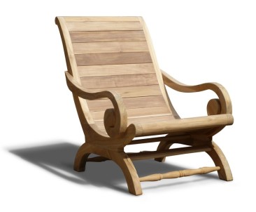 Capri Planters Lazy Chair, Reclaimed Teak - Armchairs